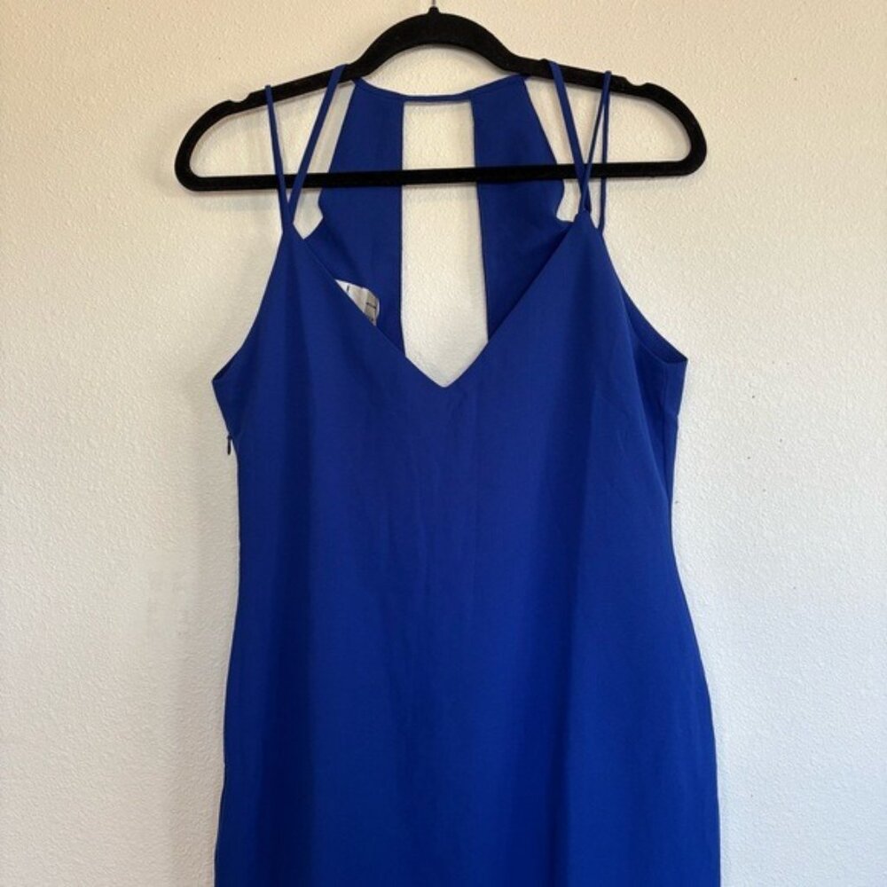 Three of Something Revolve Directions Mini Dress Cobalt Blue NWT - Picture 4 of 9